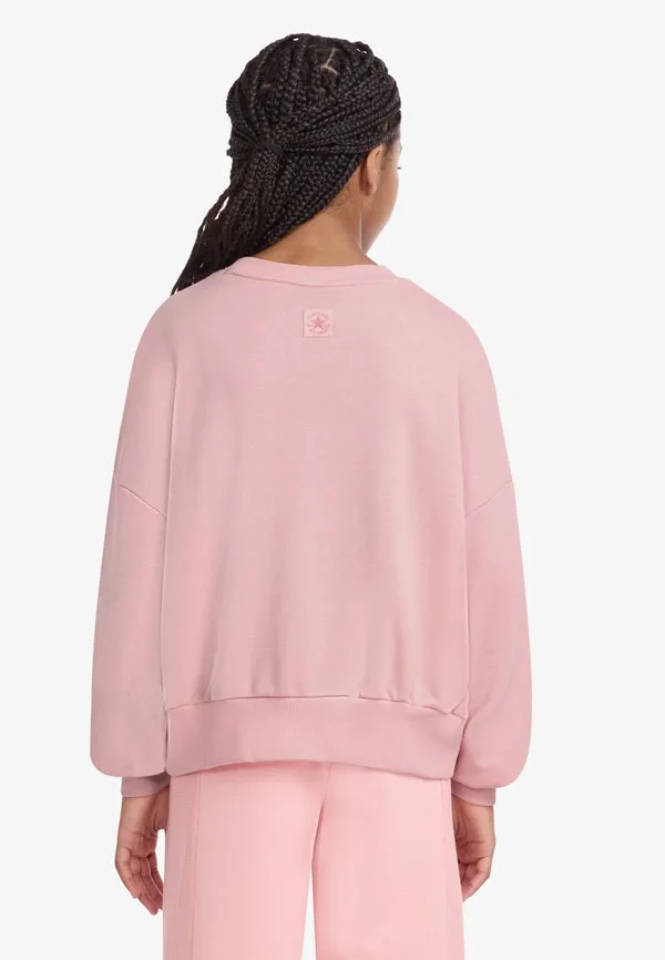 Свободная толстовка прямого кроя с графическим принтом. Converse, Pink — фото 3