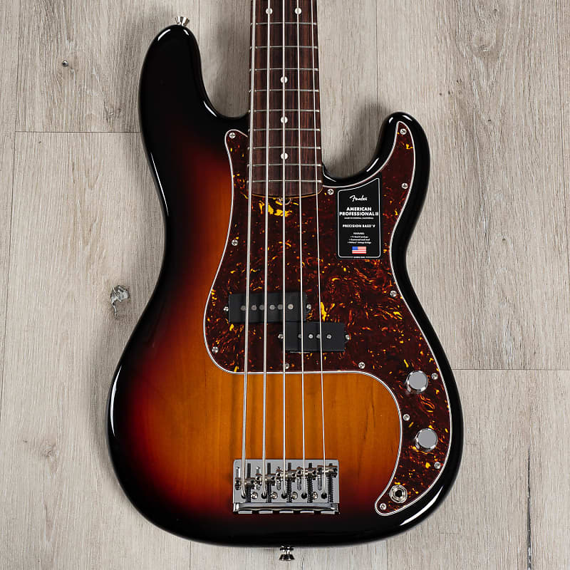 

Басс гитара Fender American Professional II Precision Bass V, 5-String, 3-Color Sunburst