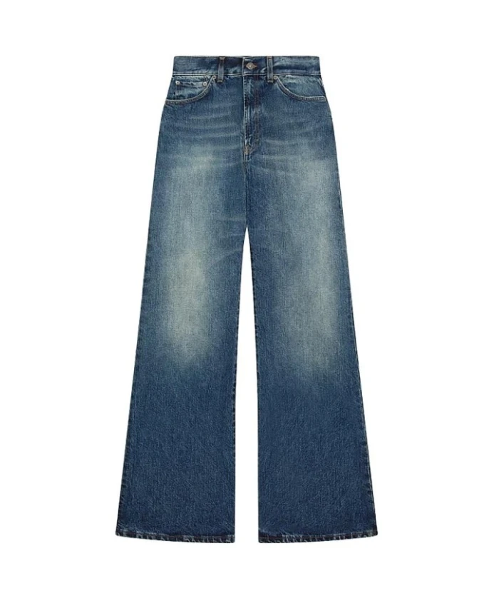 

Джинсы с широкими штанинами янтарного цвета Dondup, синий