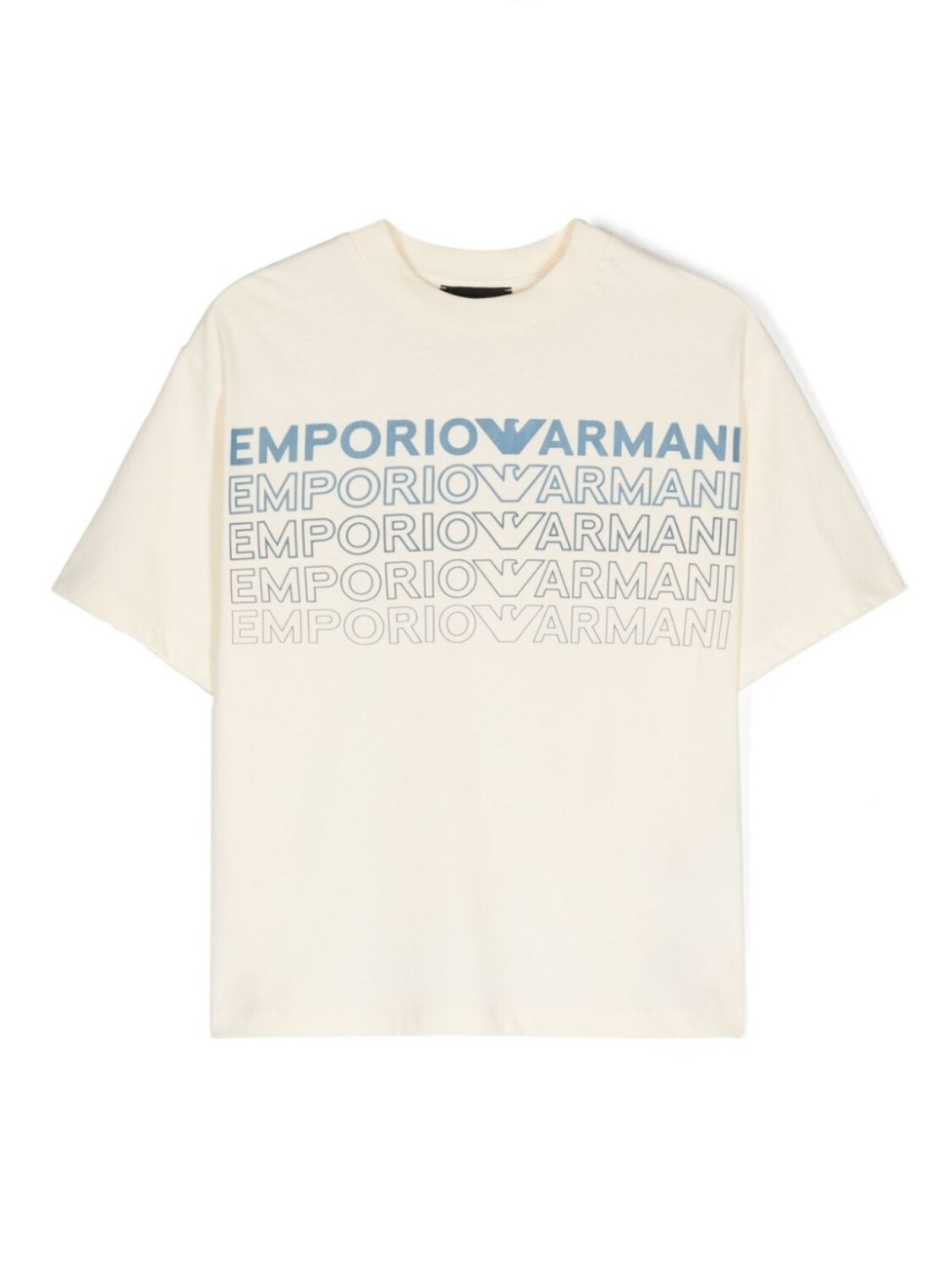

Emporio Armani Kids футболка с логотипом, нейтральный цвет