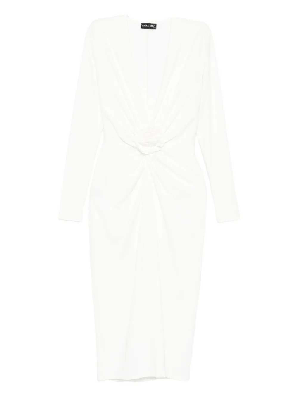

Платье миди Mallorca с закруткой спереди ROSERRY, белый