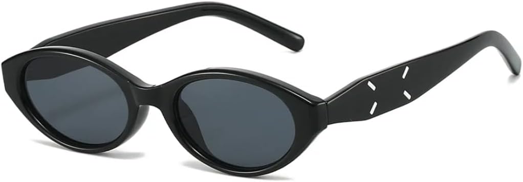 

Солнцезащитные очки «кошачий глаз» в маленькой оправе для женщин и мужчин, винтажные, панк, роскошные, популярные, сексуальные, с защитой от УФ-излучения UV400 HHZZYVY, Black Black