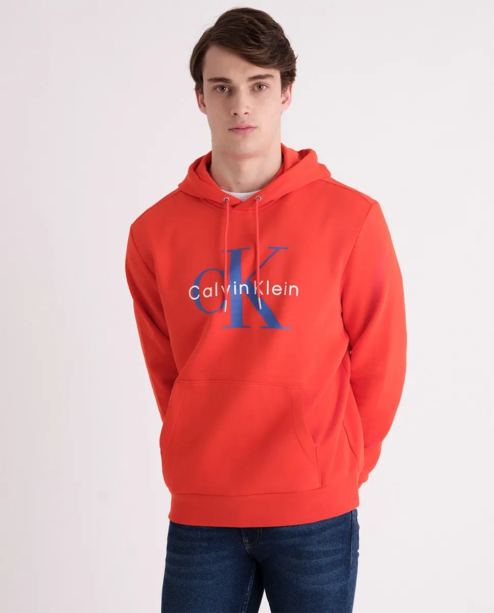 

Мужская толстовка с монограммой Calvin Klein Jeans, красный