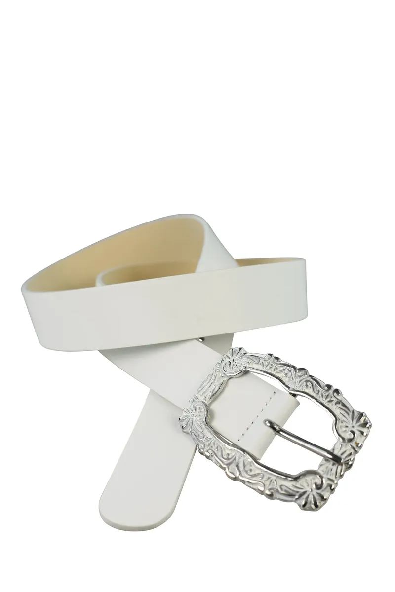 

Кожаный ремень COLLEZIONE ALESSANDRO "Charlotte", из воловьей кожи, производство Италия, белый