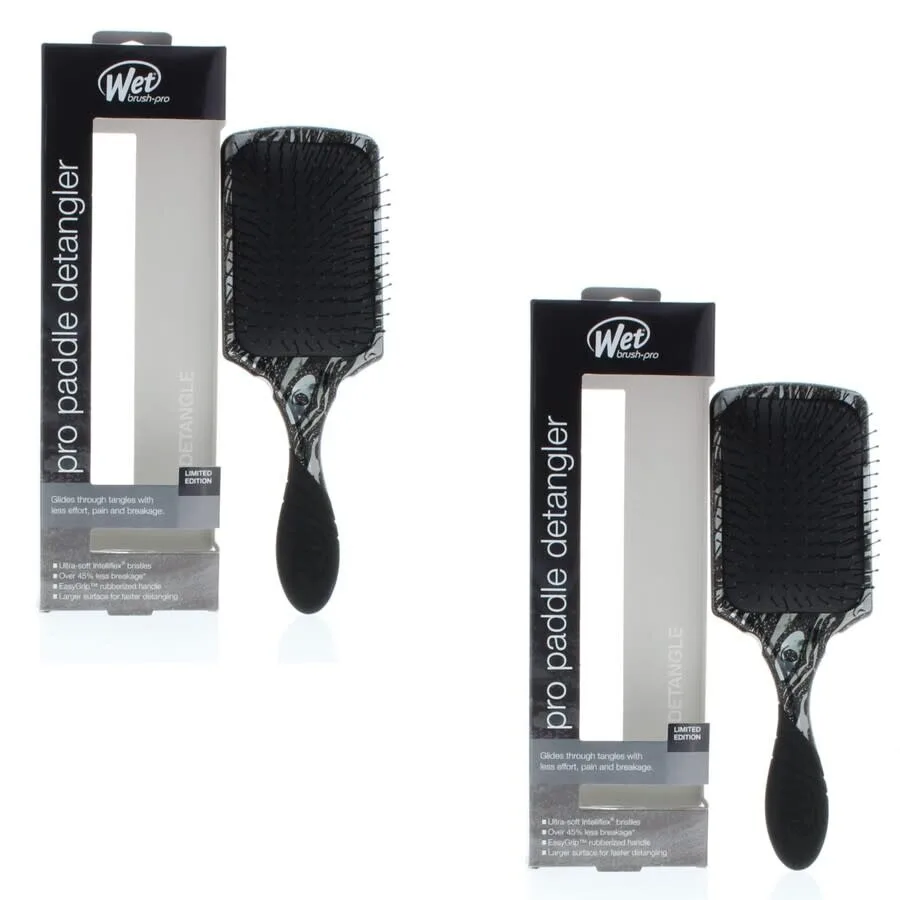 Wet Brush Влажная щетка Pro Paddle Mineral Sparkle Charcoal для ухода за волосами 810390038060