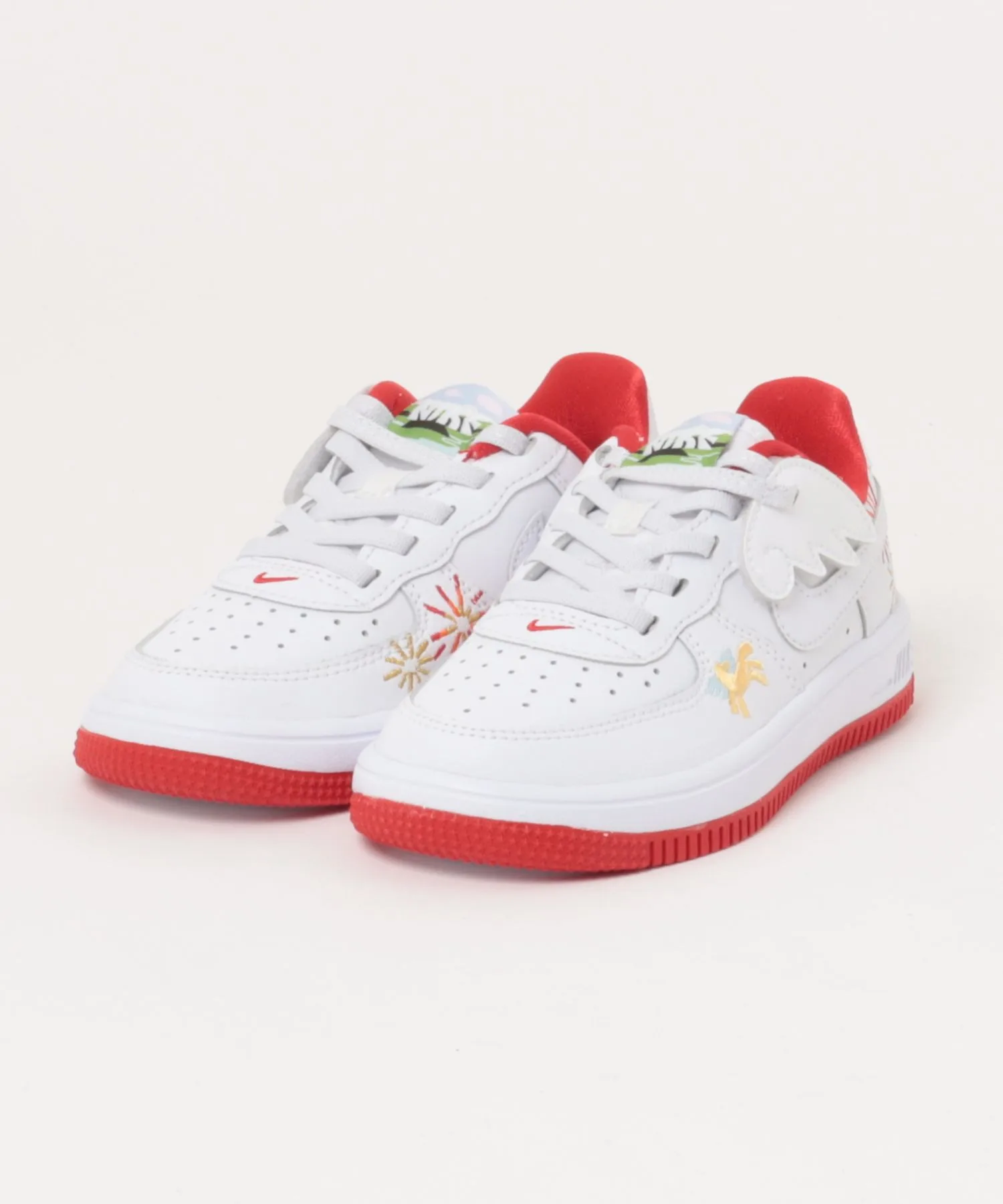 Детские кроссовки с липучкой Nike Force 1 Low EasYon PS KIQ1136 белые