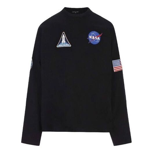 

Свитер x nasa space multi-patch sweatshirt 'black' Balenciaga, черный