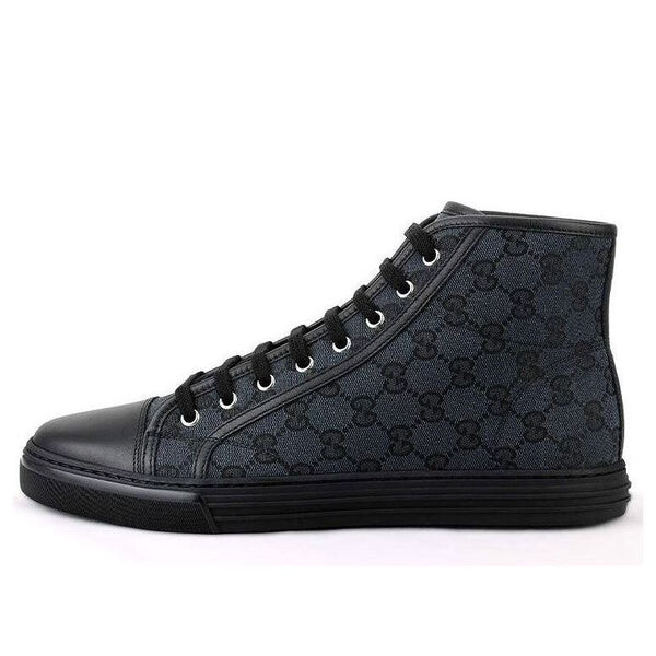 

Кроссовки monogram high top sneakers 'black' Gucci, серый