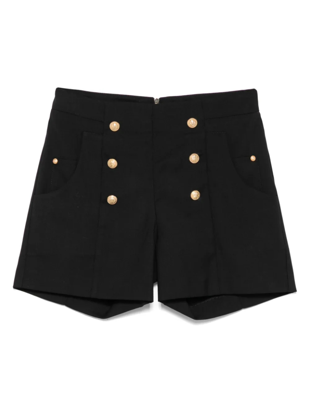 

Шорты из твила Balmain Kids, черный