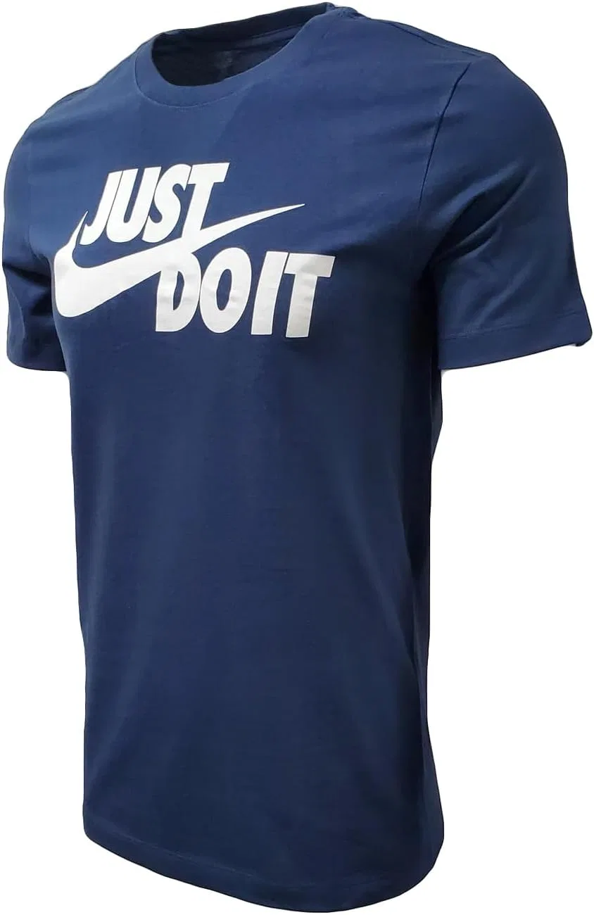 Футболка с принтом Nike, цвет Navy/White — фото 3