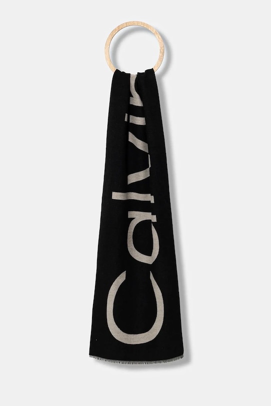 

Шарф с добавлением шерсти Calvin Klein, черный