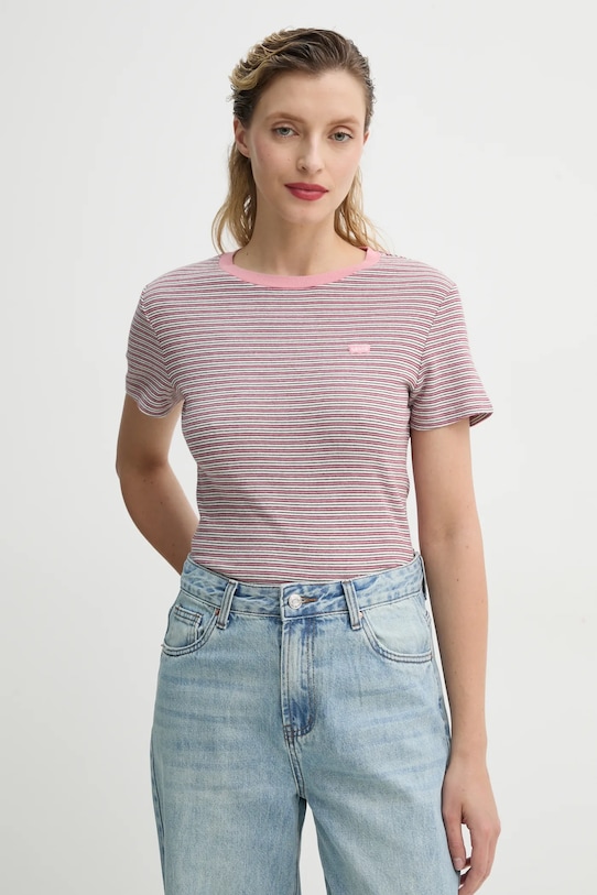 

Хлопковая футболка ESSENTIAL HM SS TEE Levi'S, розовый
