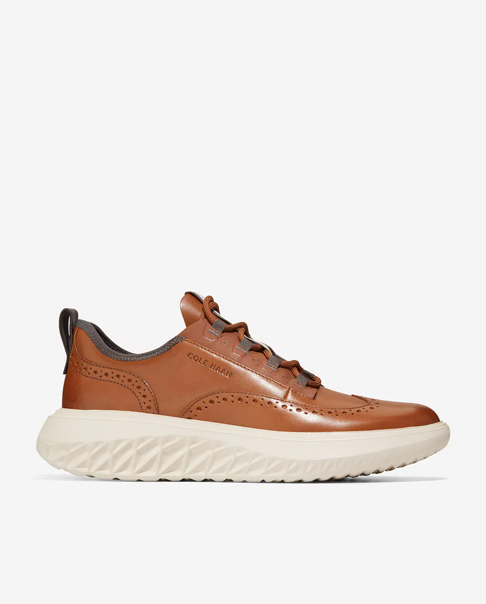 

Мужские кожаные кроссовки с классическим дизайном брог Cole Haan, коричневый