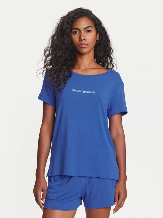 

Футболка обычного кроя EW000780 AF12192 UA012 Emporio Armani, синий