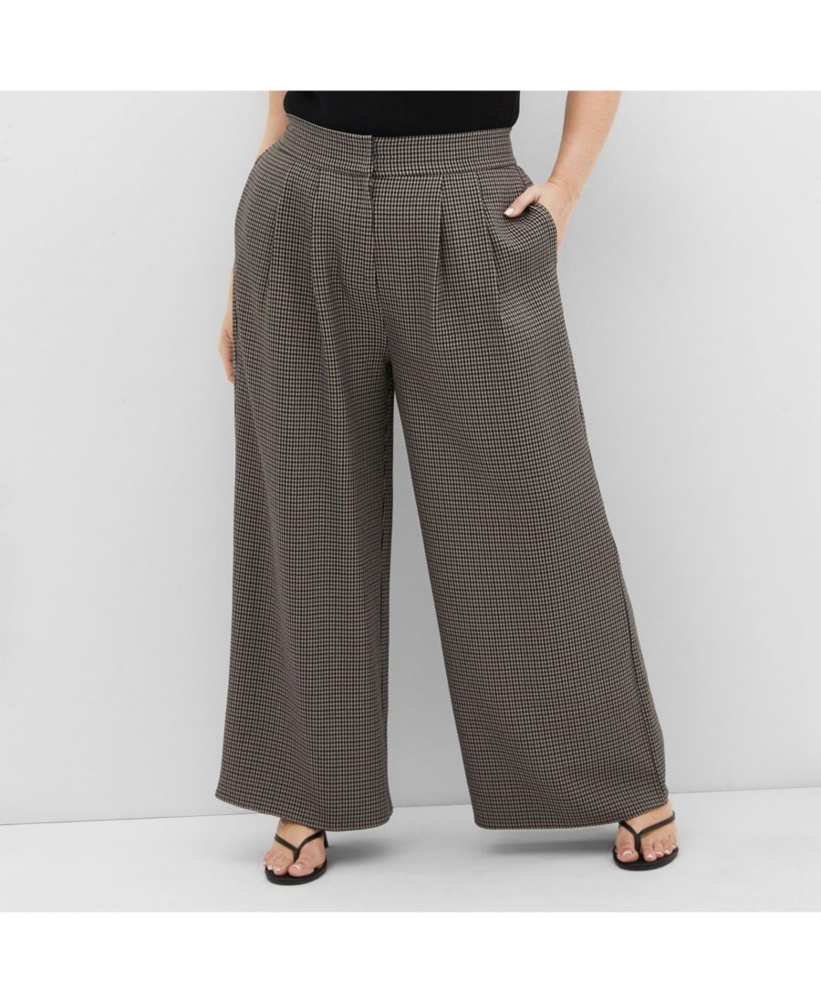 

Брюки в клетку "Тиана" больших размеров CITY CHIC, Plaid