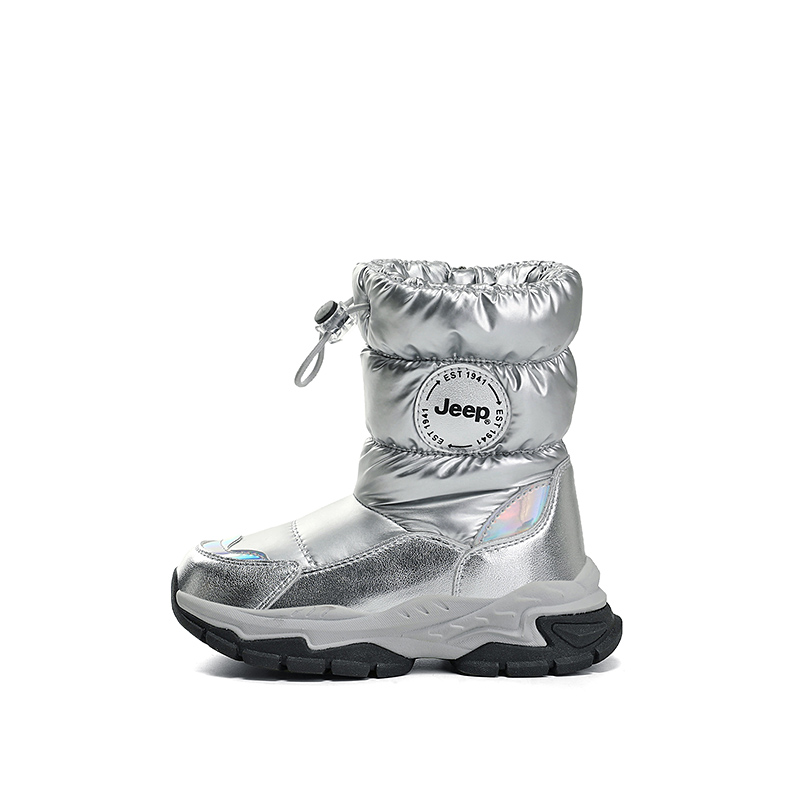 

Jeep Термоантиударные износостойкие высокие зимние ботинки Silver Kids'