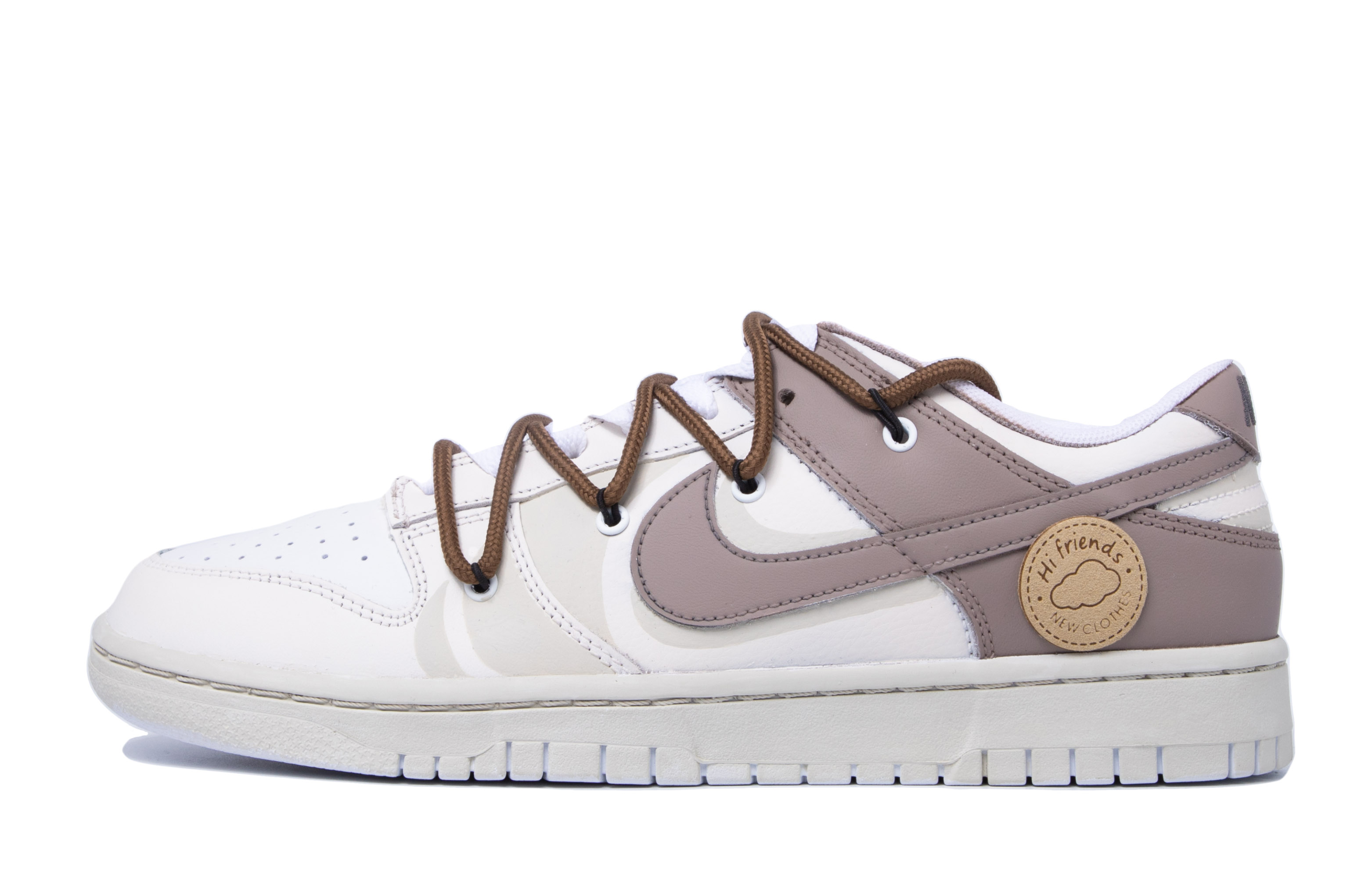 

Кроссовки Nike Dunk Skateboarding Shoes Women's Low-top White/beige/gray, белый