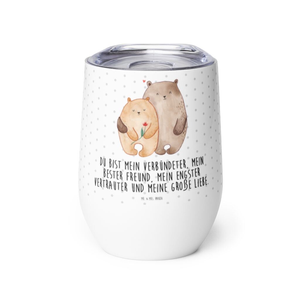 

Мистер и миссис Панда Винная кружка Bears Love - Белый - Подарок, Медведь, влюбленный, Термокружка, Объятие, Винная кружка в дороге, Горячие напитки, Винная кружка для путешествий, Партнер Mr. & Mrs. Panda