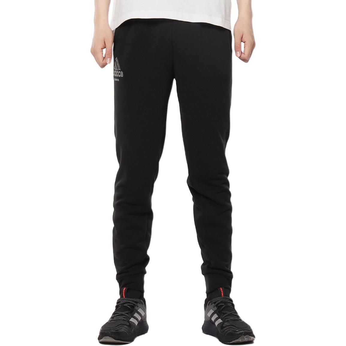

Adidas Трикотажные спортивные штаны мужские черные