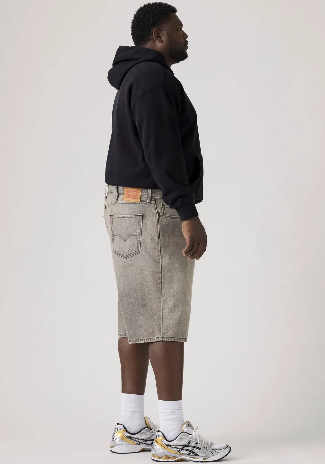 Джинсы свободного кроя Levi'S Plus, Grey Denim — фото 3