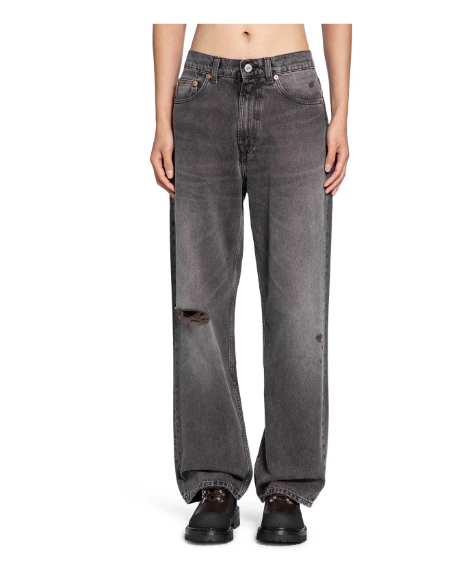 

Рваные джинсы с широкими штанинами Our Legacy, коричневый