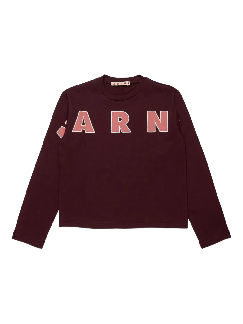 

Футболка с длинными рукавами Marni Kids, красный