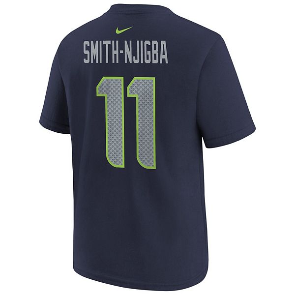 Футболка с именем и номером Jaxon Smith-Njigba Seattle Seahawks Super Bowl LX в цвете college navy Nike — фото 4