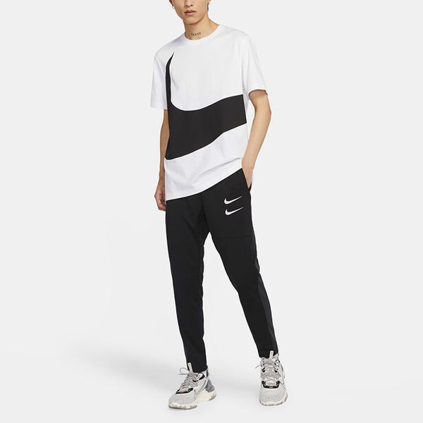 Брюки sportswear swoosh knnitted sports trousers black Nike, черный — фото 3