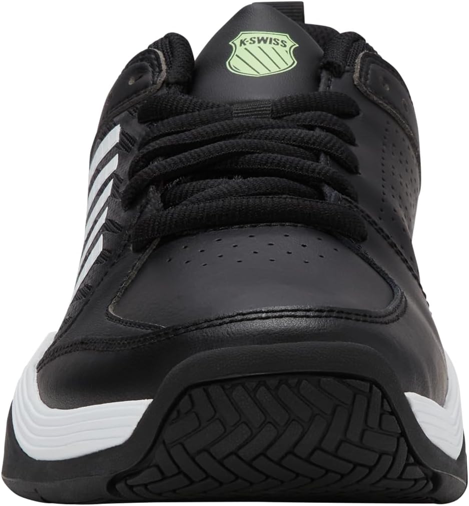 Мужские теннисные кроссовки K-Swiss Court Express 2, белый/черный/зеленый — фото 3