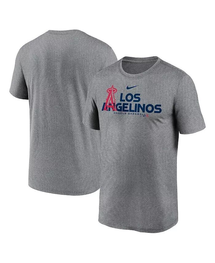 

Футболка мужская меланжевая угольная Los Angeles Angels Local Rep Legend Performance Nike