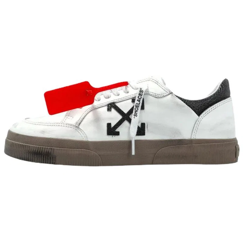 Кроссовки кожаные с мотивом стрелы OFF-WHITE белый