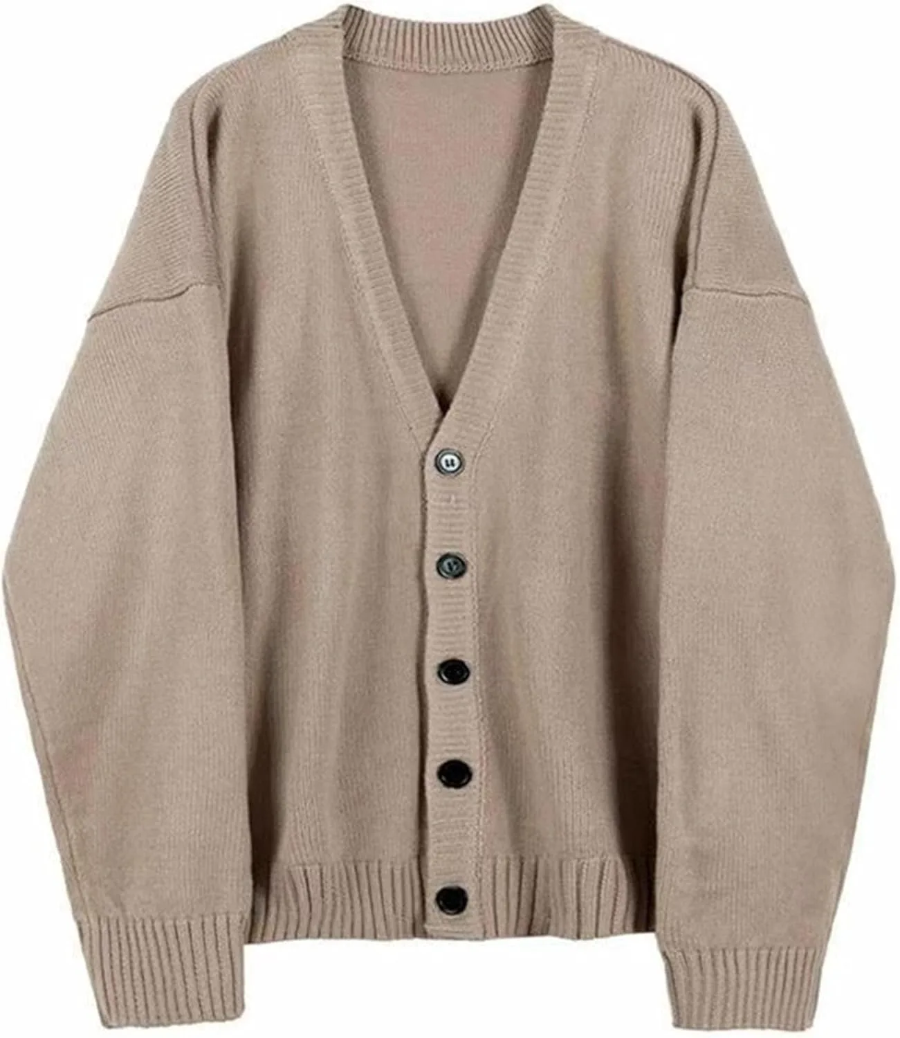 

Мужской кардиган V-образным вырезом на пуговицах, вязаный, casual, slim fit, с длинными рукавами и косой вязкой Maiyifu-GJ