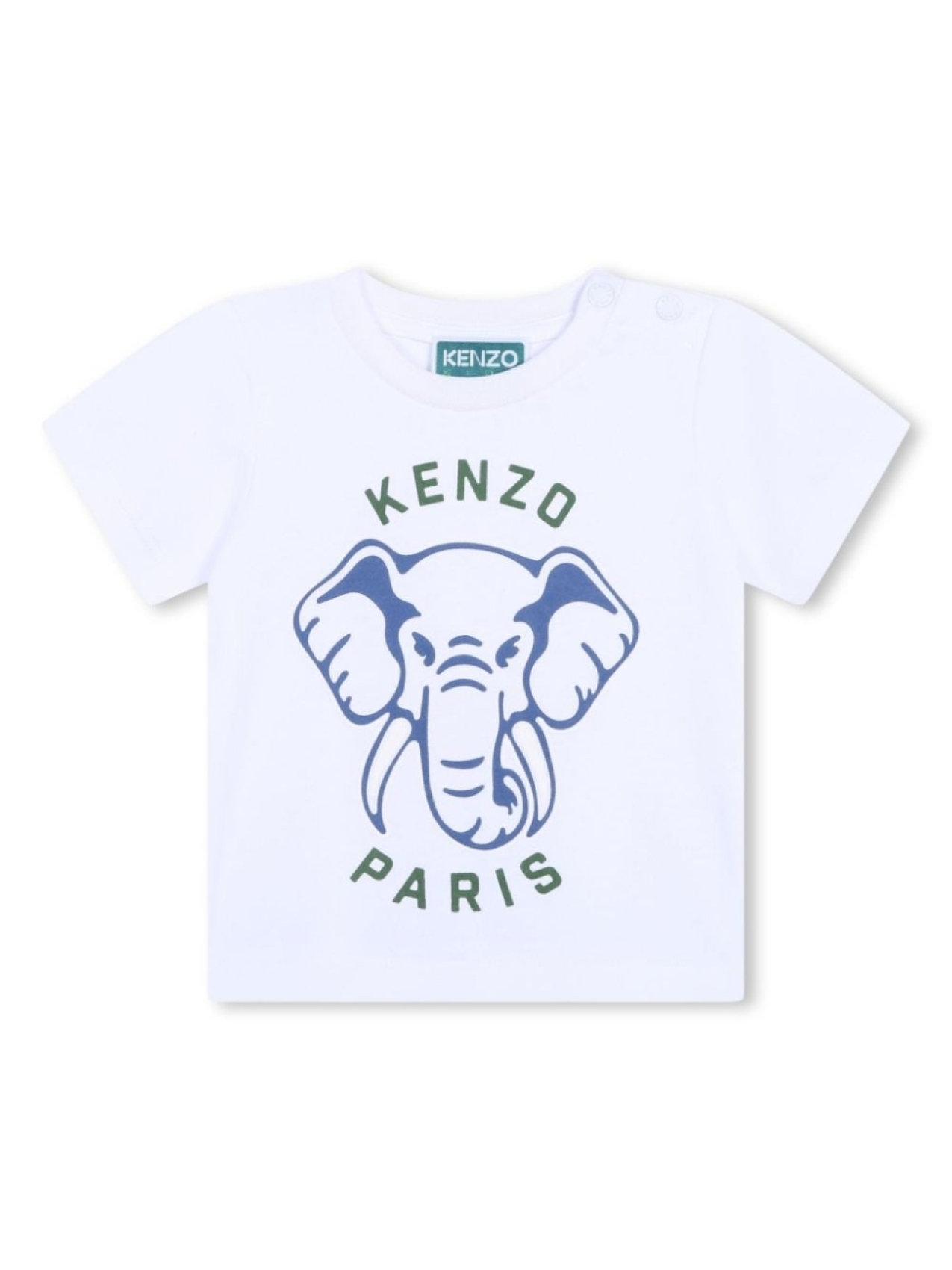 

Kenzo Kids футболка с принтом Elephant, белый