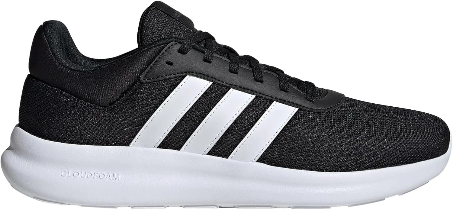 Мужские кроссовки Adidas Lite Racer 4.0, черный/белый/серый — фото 2