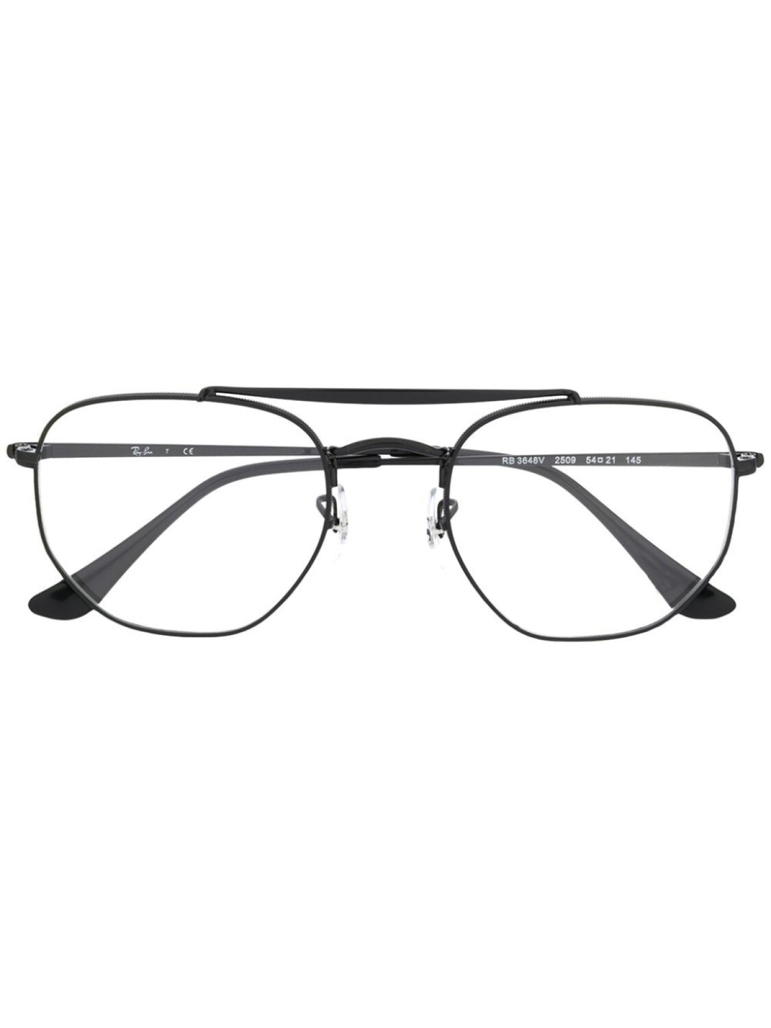 

Ray-Ban очки в круглой оправе с верхней планкой, черный