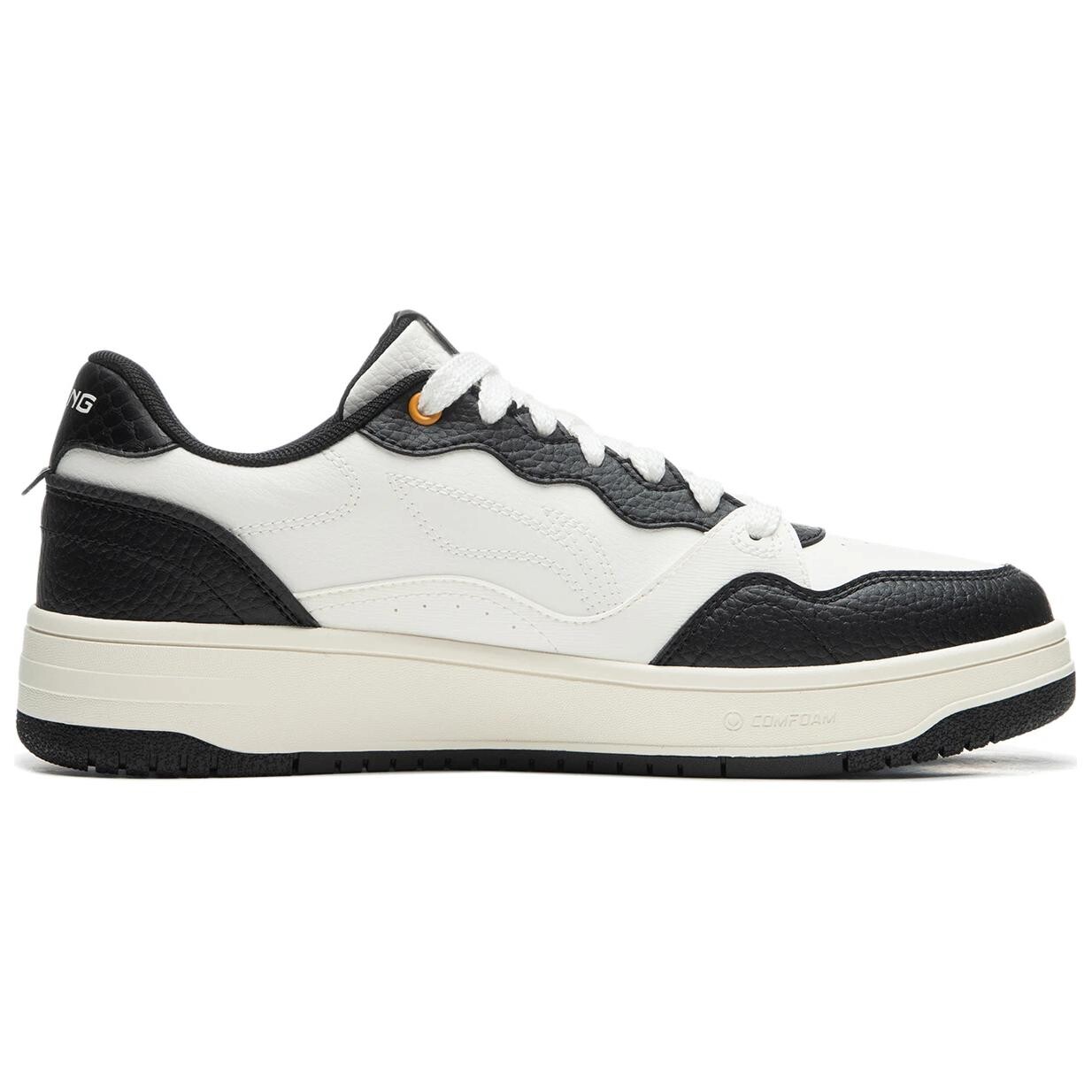 Кроссовки LINING Tianji Soft Skateboarding Shoes Men Low-top White/Black, белый/черный — фото 2
