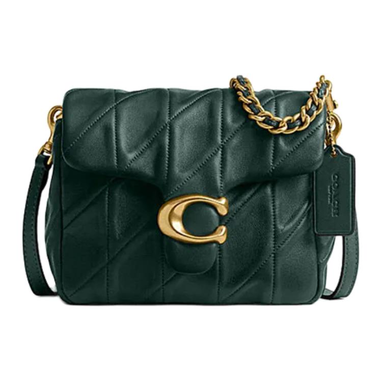 

Сумка через плечо Tabby из овчины миниатюрная женская Jungle Green COACH