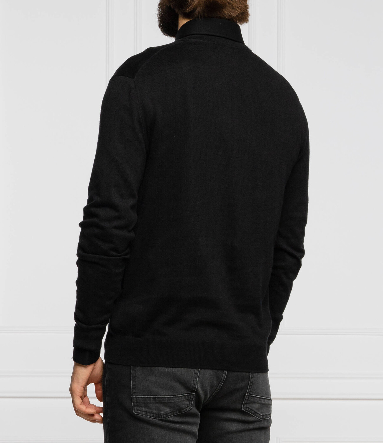 Свитер POLO RALPH LAUREN slim fit, черный — фото 4