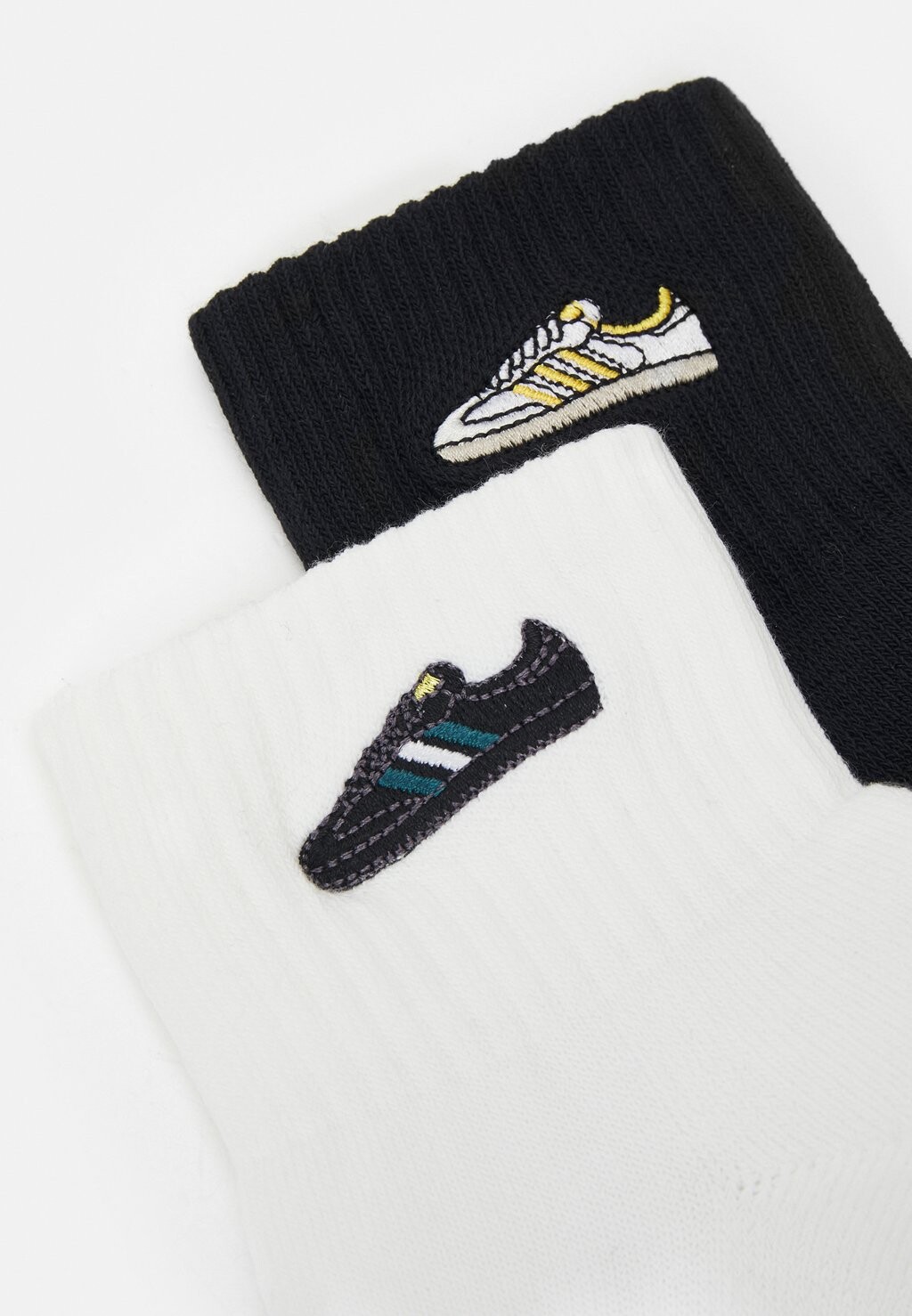 

Носки Samba Ankle Unisex 2 Pack adidas Originals, белый/черный