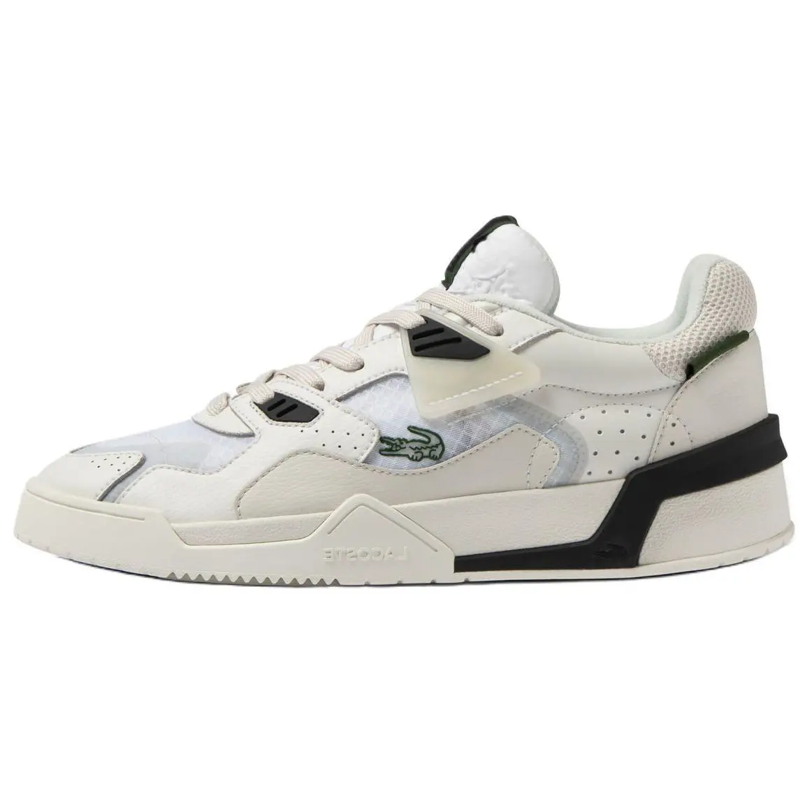 

Кроссовки LACOSTE Skateboarding Shoes Men Low-top Gray/White, серый/белый