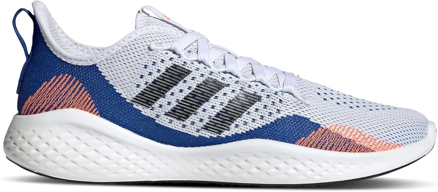 Кроссовки Adidas Herren Fluidflow 2.0, White Black Blue Ftwbla Negbás Azurea — фото 4