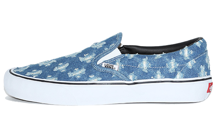 

Слипоны Vans Slip-On Supreme Hole Punch Denim Blue