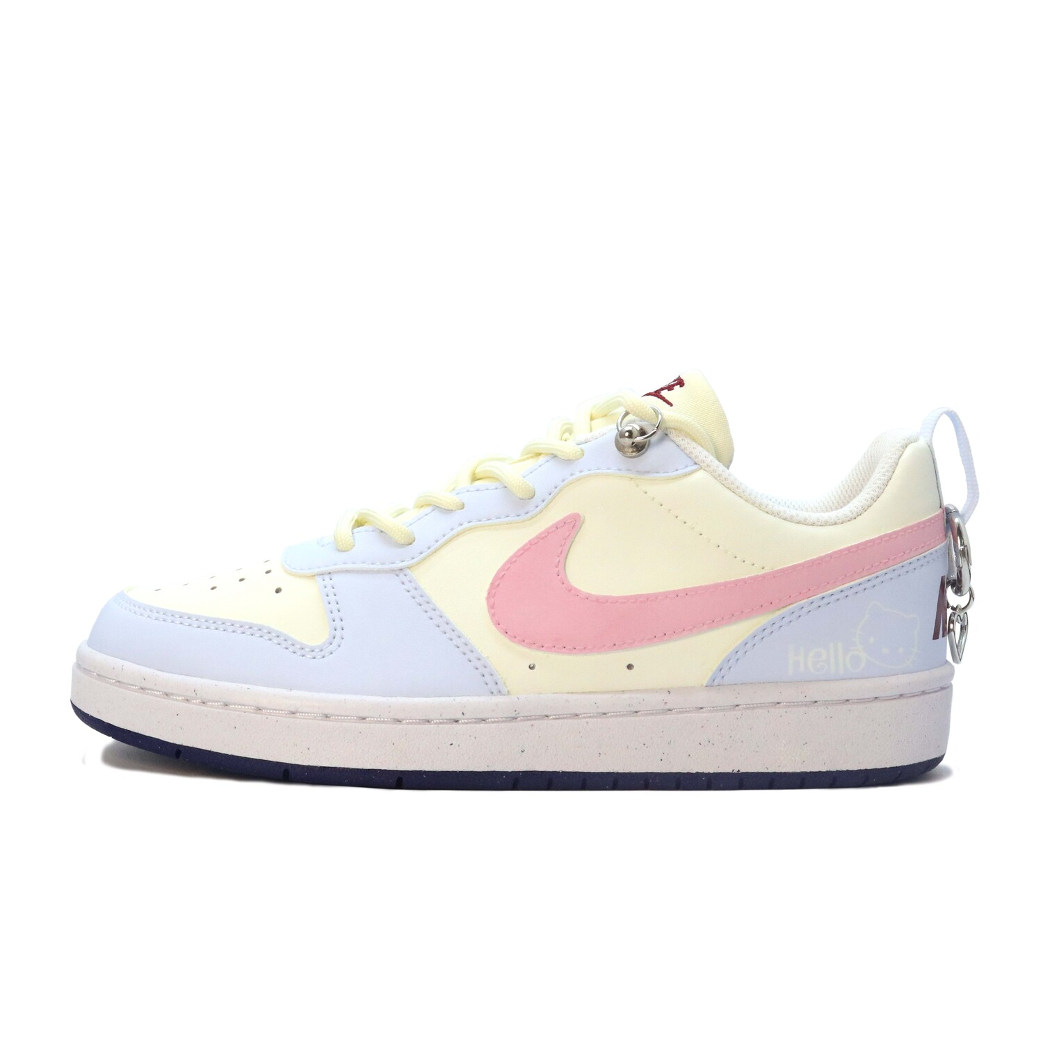 

Кроссовки Nike Court Borough Skateboarding Shoes Women's Low-top Yellow-powder-blue, голубой, Синий, Кроссовки Nike Court Borough Skateboarding Shoes Women's Low-top Yellow-powder-blue, голубой