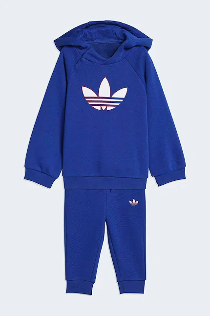 Детский спортивный костюм с принтом Trefoil Adidas Originals, синий