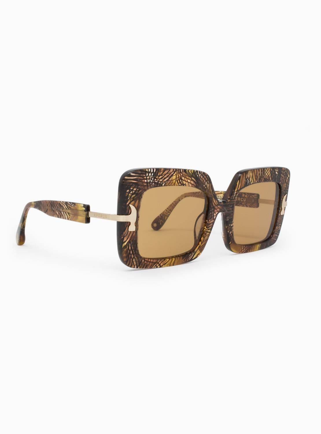 

Женские солнцезащитные очки Quann 02 в цвете "тигровый глаз" Aperçu Eyewear, Tiger'S Eye