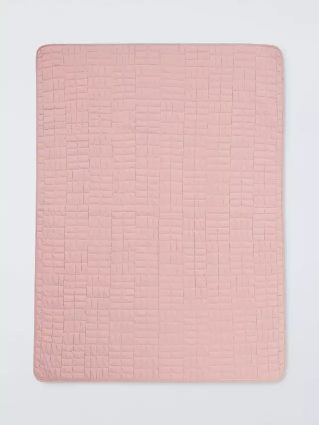 

Одеяло John Lewis Kids' Geo Quilted, цвет plaster/pink