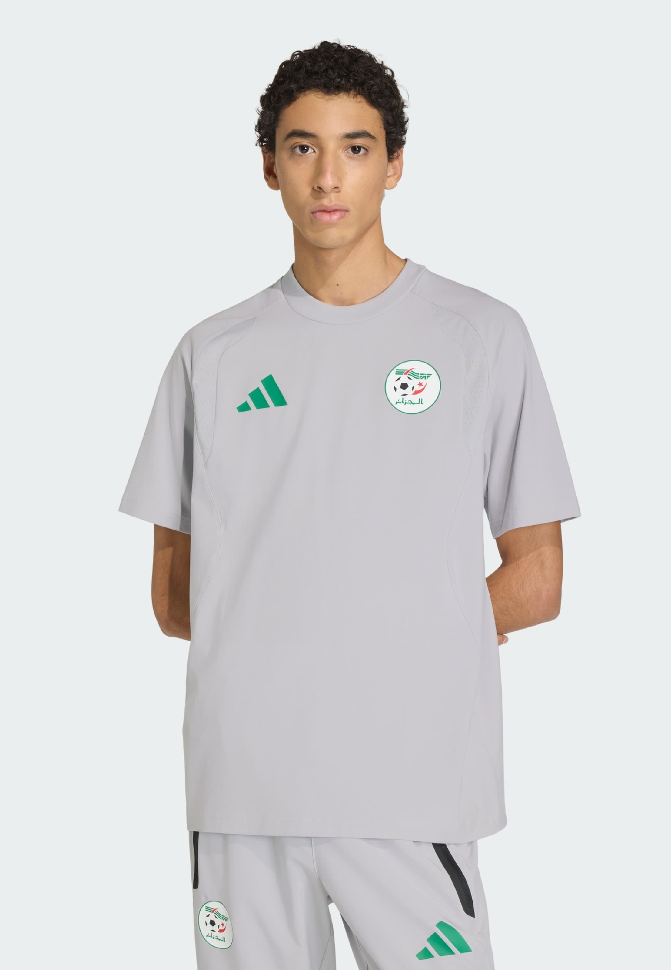 Adidas Performance Джерси 'Algerien Tiro Travel' в сером цвете — фото 2
