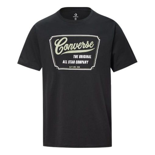 

Футболка men's alphabet printing short sleeve black Converse, черный