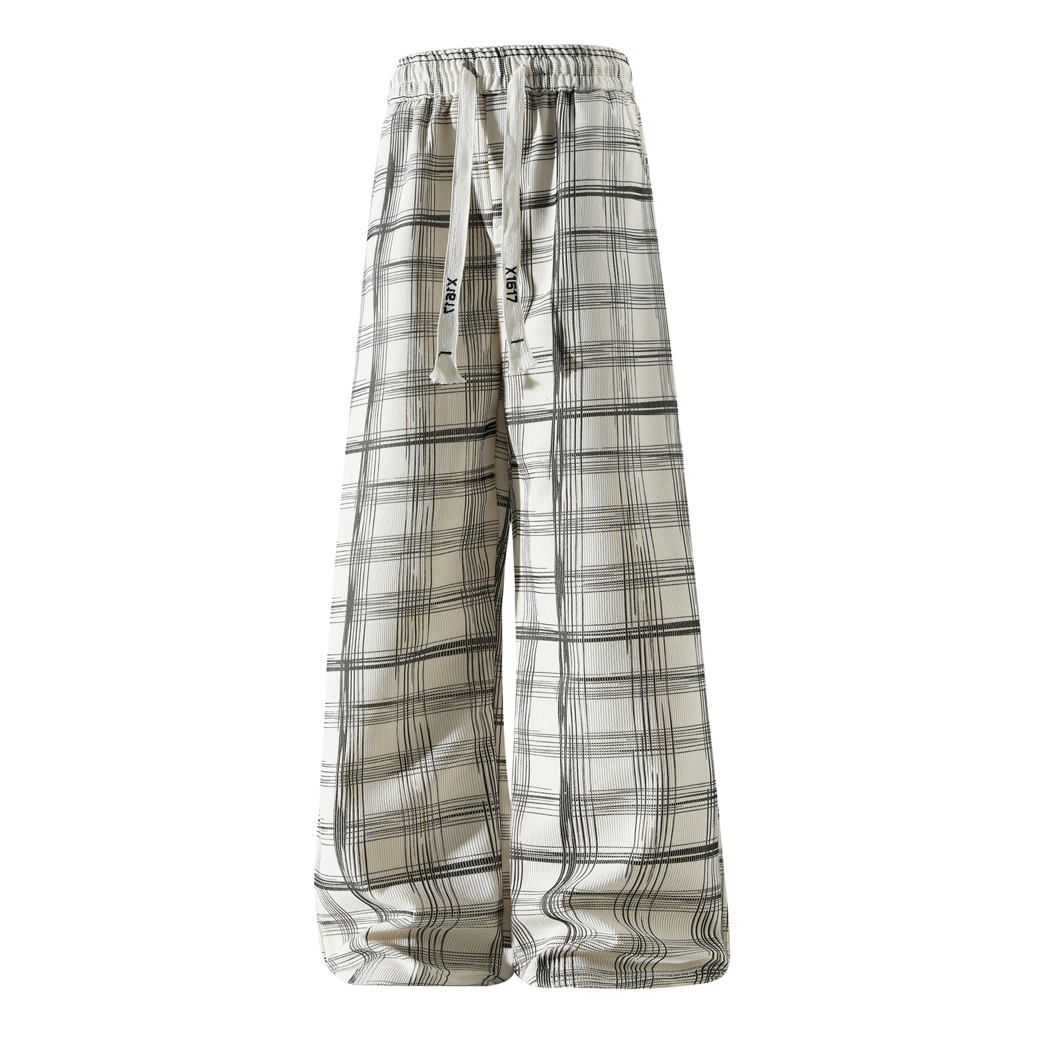 

Повседневные брюки Unisex утепленные и флисовые Wide Leg X1617, экрю pants