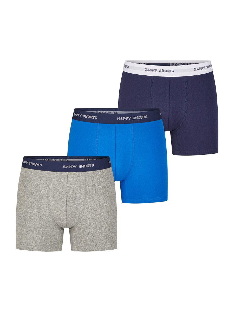 

Боксеры Happy Shorts Jersey, цвет Navy/Royal blue/mottled grey